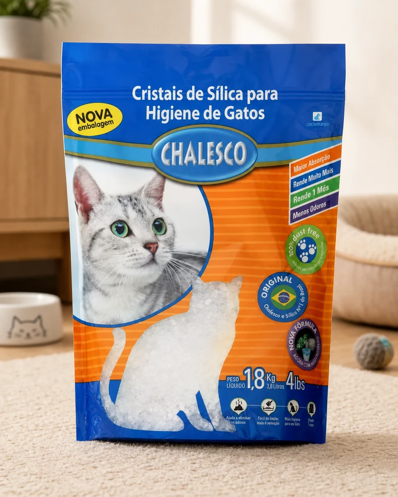 Areia para Gatos Sílica Chalesco 1,8 kg